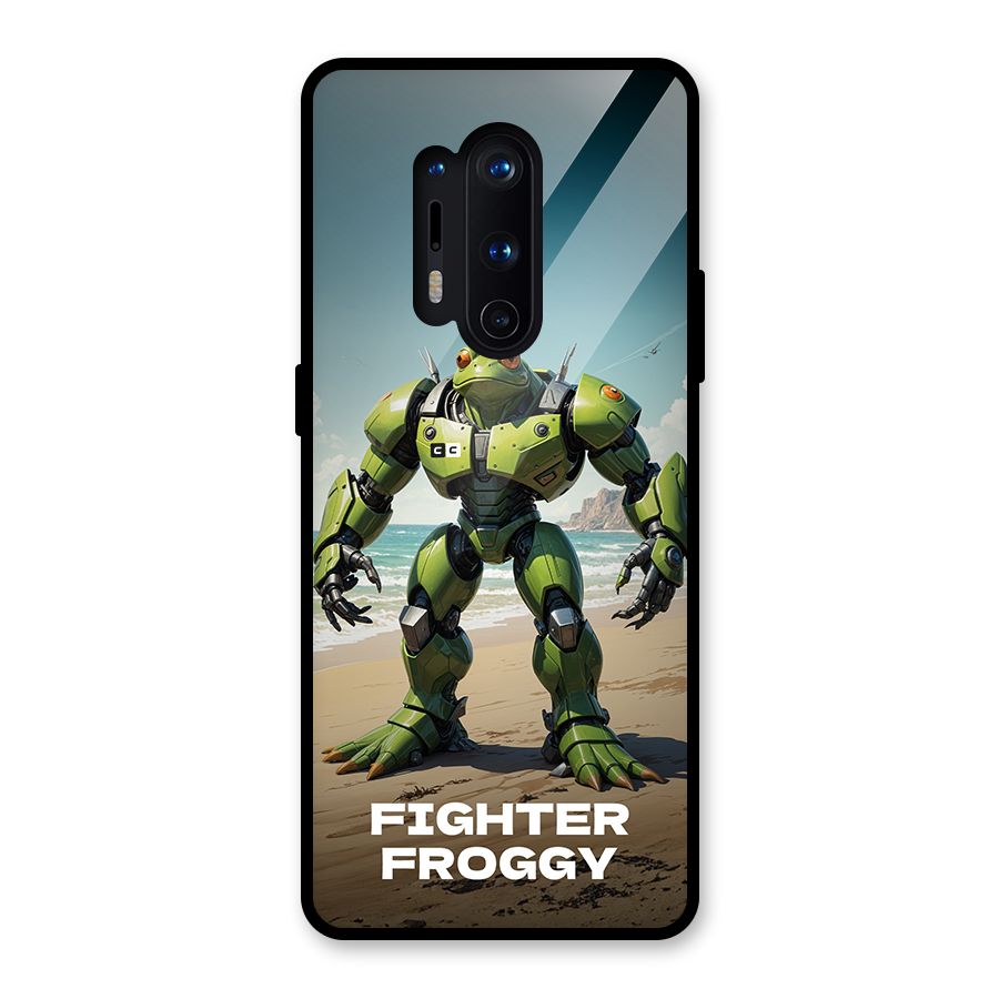 Fighter Froggy Glass Back Case for OnePlus 8 Pro