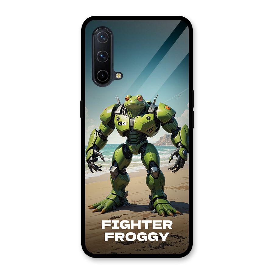 Fighter Froggy Glass Back Case for OnePlus Nord CE 5G