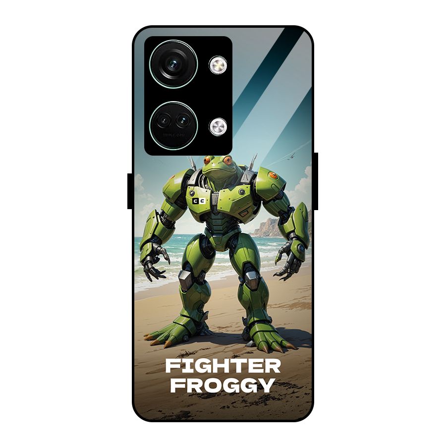 Fighter Froggy Glass Back Case for Oneplus Nord 3
