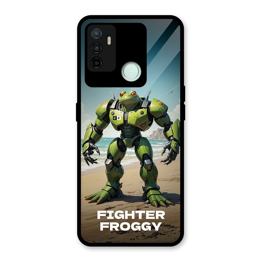 Fighter Froggy Glass Back Case for Oppo A53
