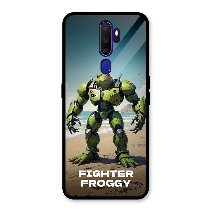 Fighter Froggy Glass Back Case for Oppo A9 (2020)