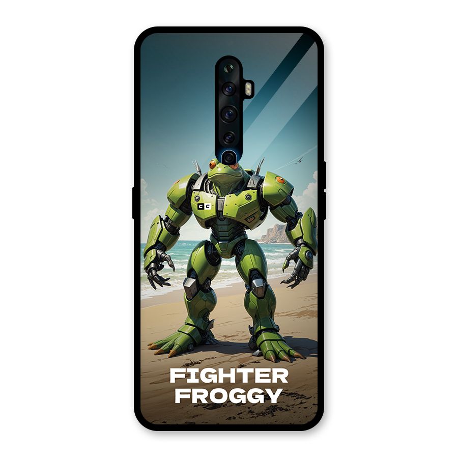 Fighter Froggy Glass Back Case for Oppo Reno2 Z