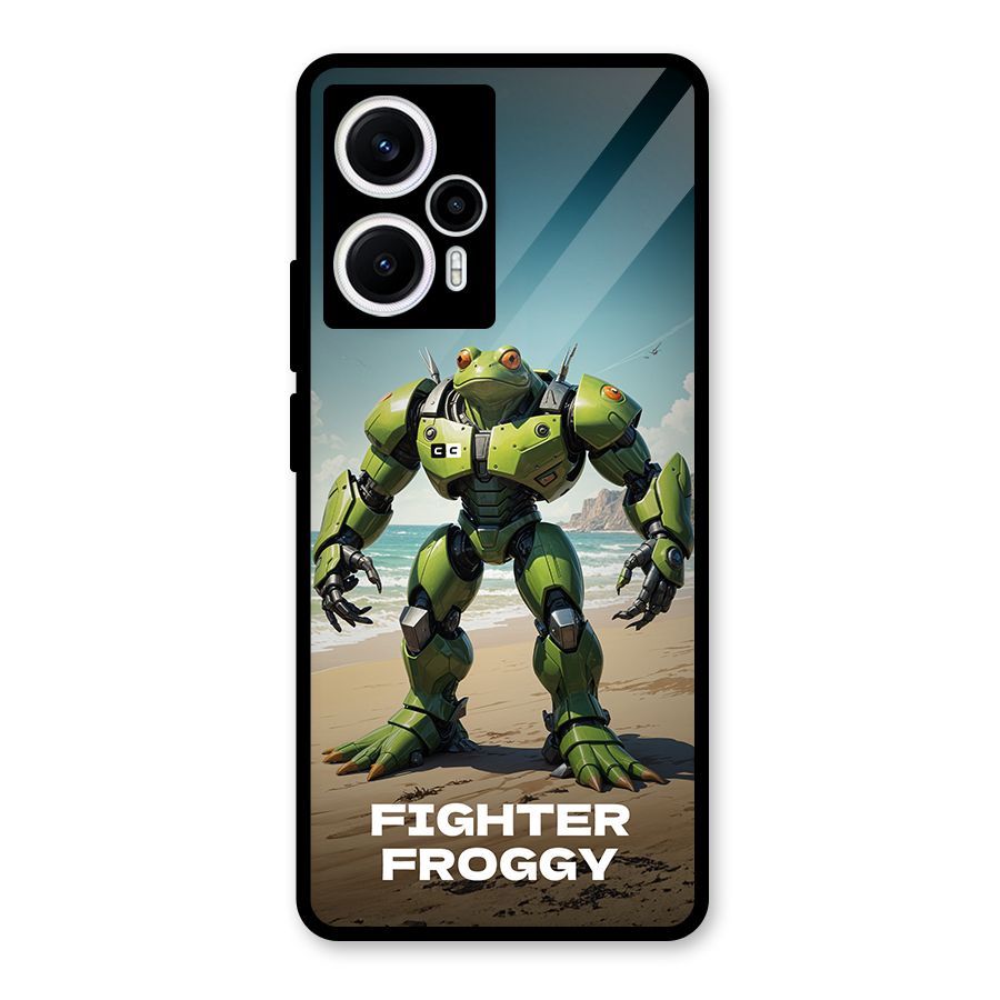 Fighter Froggy Glass Back Case for Poco F5
