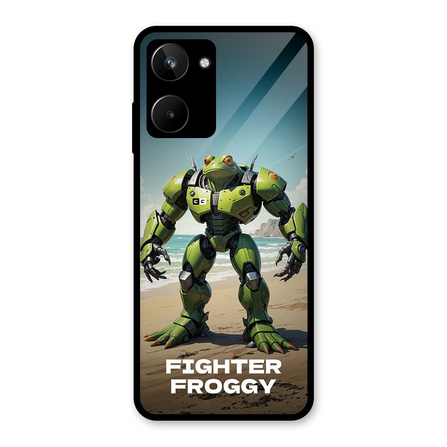 Fighter Froggy Glass Back Case for Realme 10