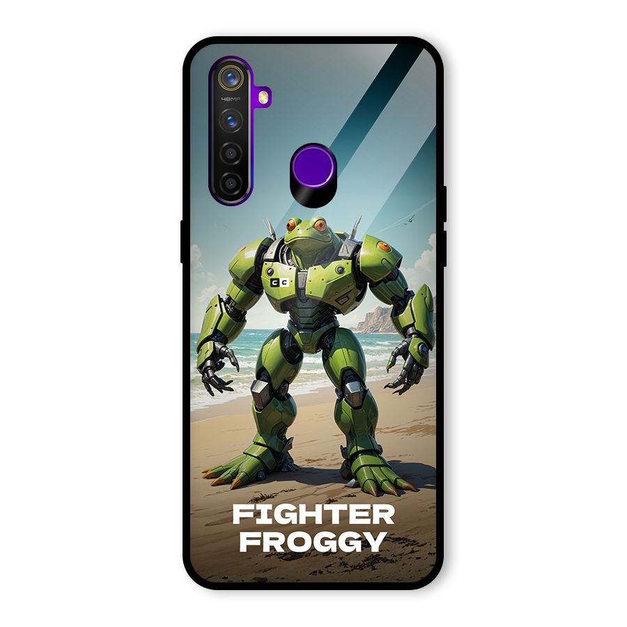 Fighter Froggy Glass Back Case for Realme 5 Pro