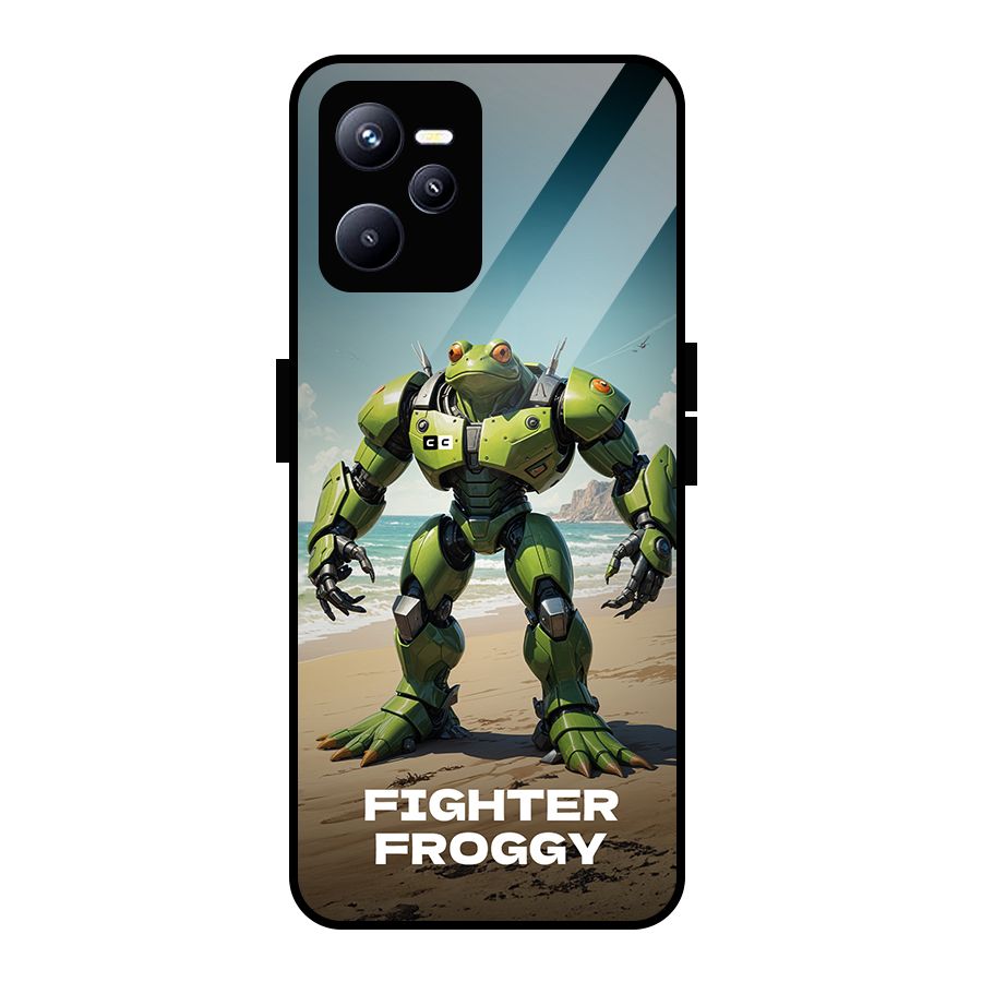 Fighter Froggy Glass Back Case for Realme C35