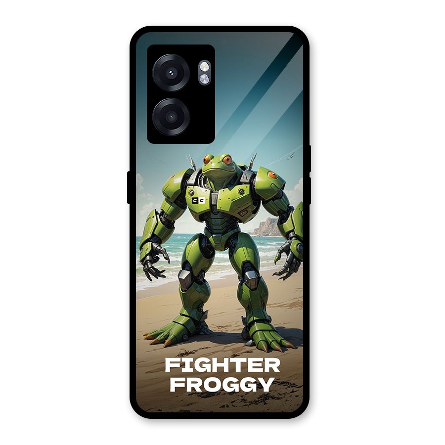 Fighter Froggy Glass Back Case for Realme Narzo 50 5G
