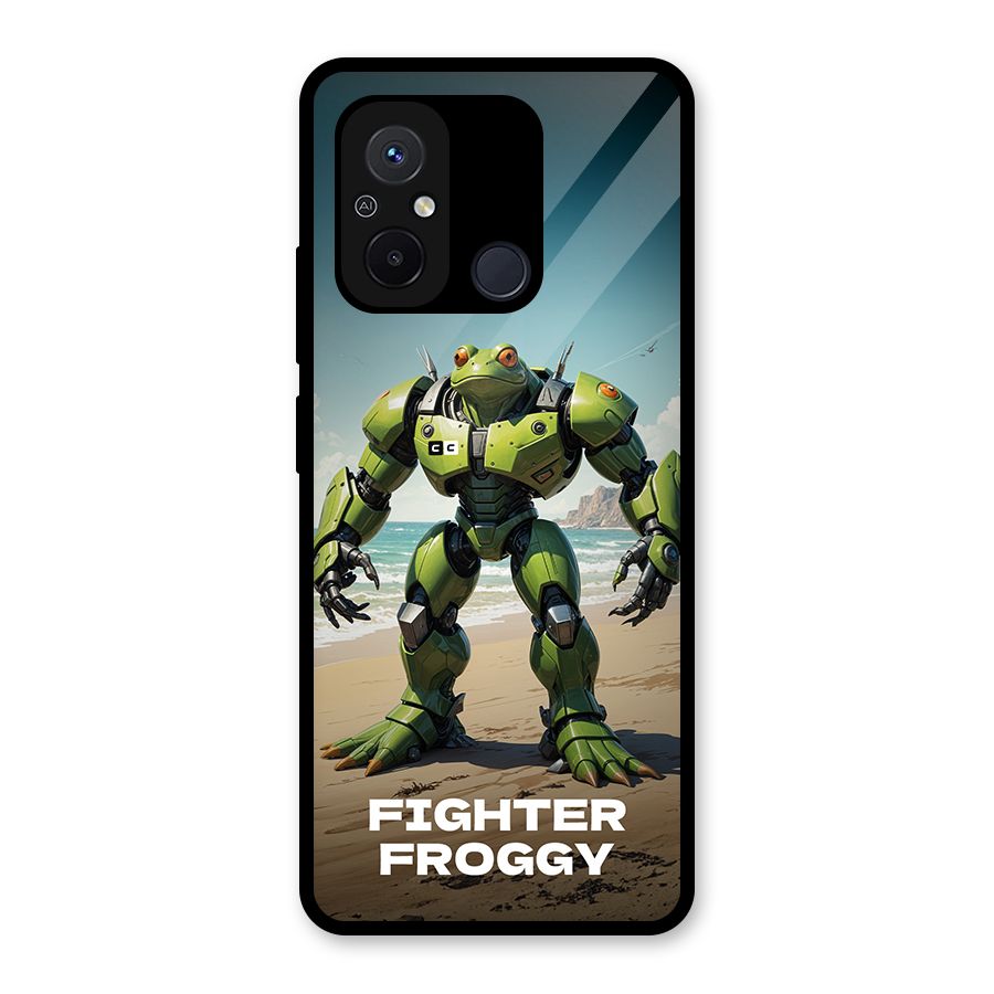 Fighter Froggy Glass Back Case for Redmi 12C
