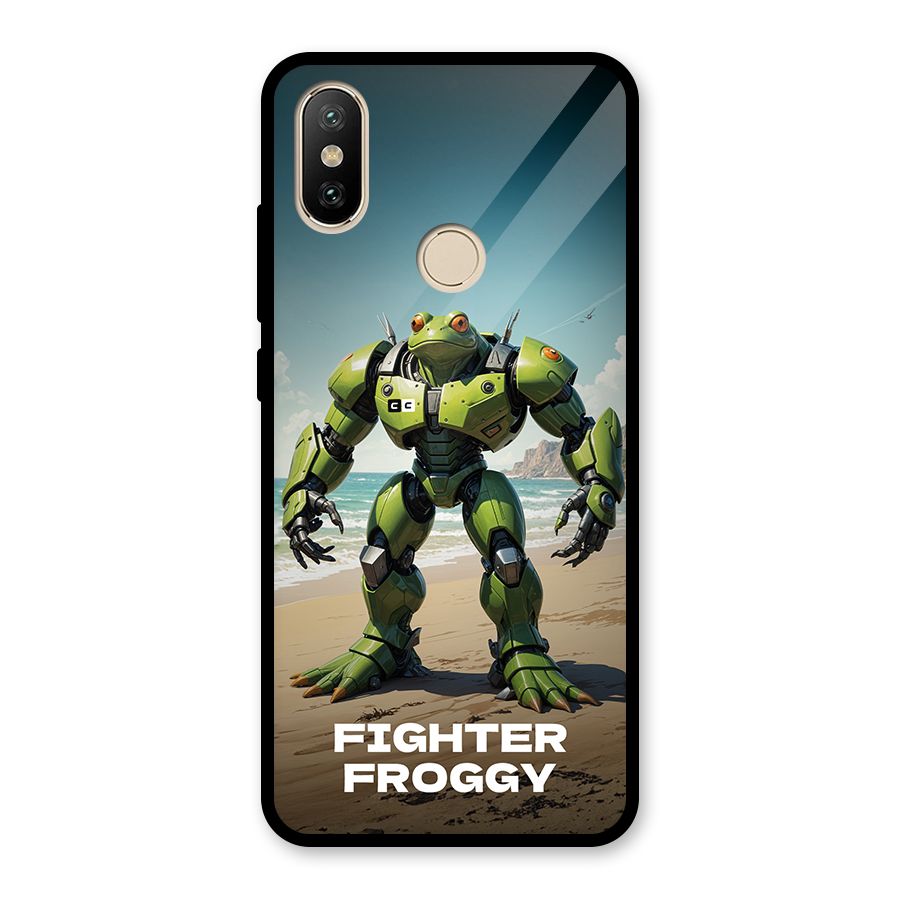 Fighter Froggy Glass Back Case for Redmi A2