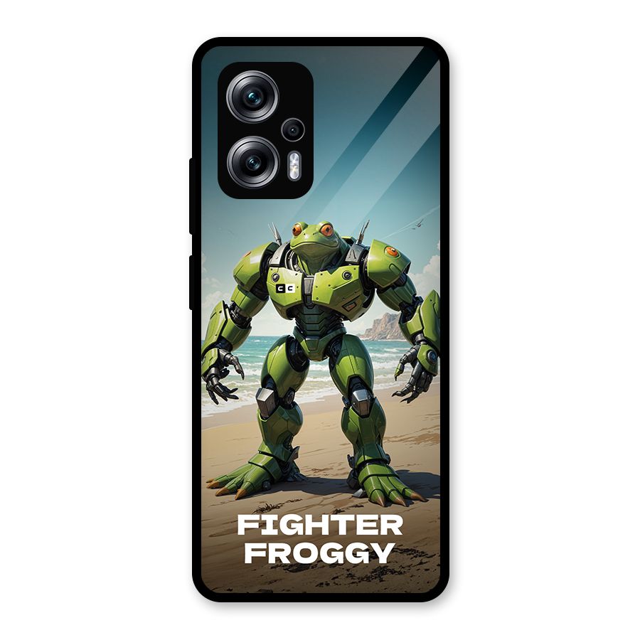 Fighter Froggy Glass Back Case for Redmi K50i