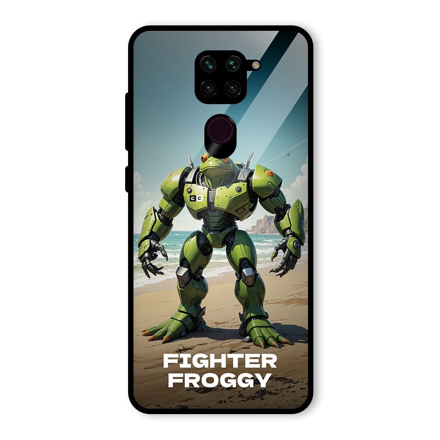 Fighter Froggy Glass Back Case for Redmi Note 9