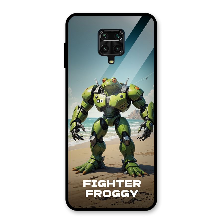 Fighter Froggy Glass Back Case for Redmi Note 9 Pro