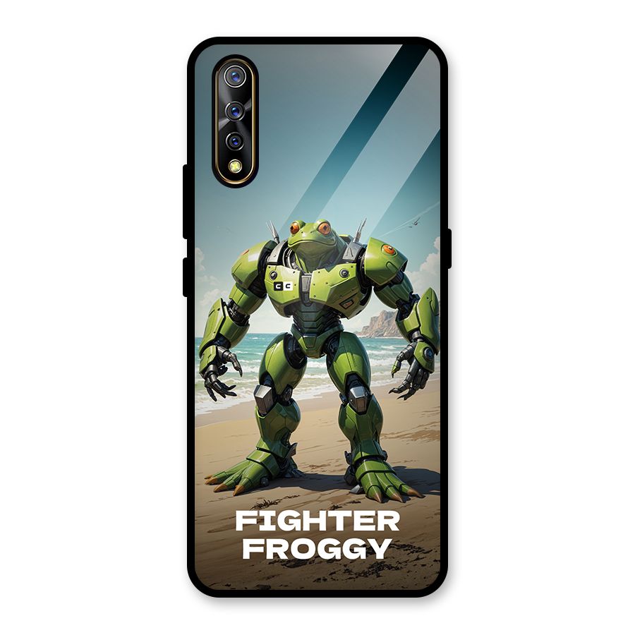Fighter Froggy Glass Back Case for Vivo S1