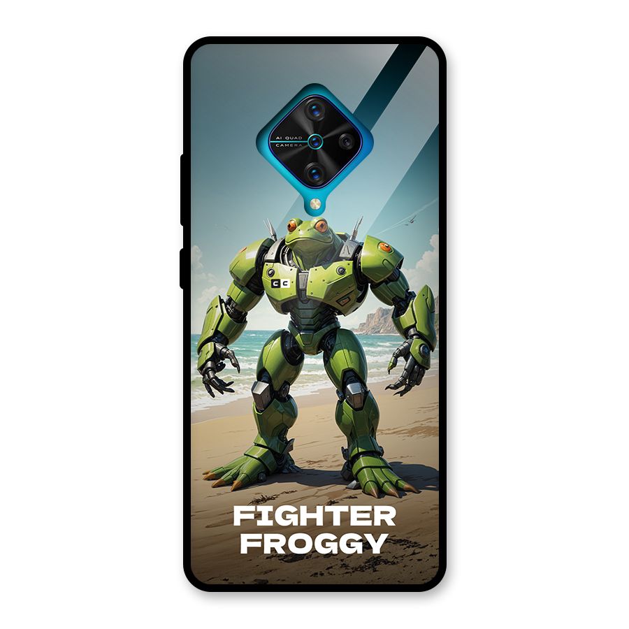 Fighter Froggy Glass Back Case for Vivo S1 Pro