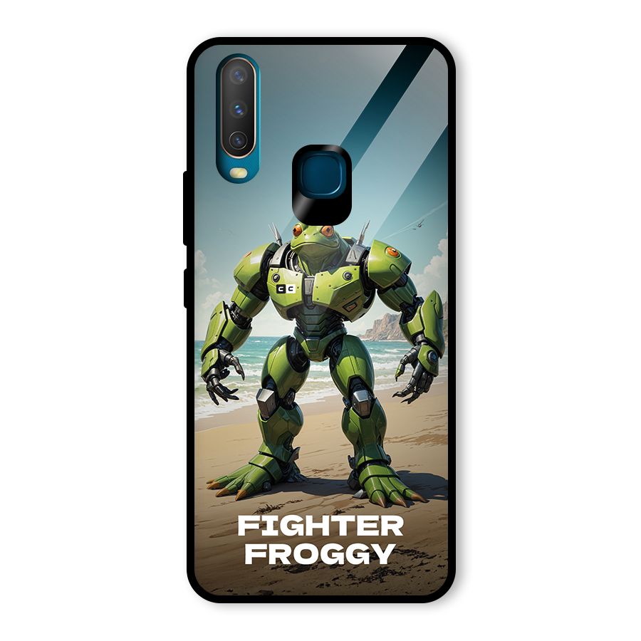Fighter Froggy Glass Back Case for Vivo U10