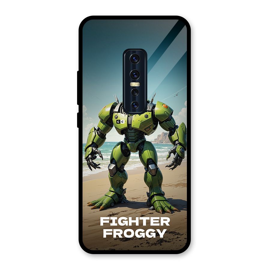 Fighter Froggy Glass Back Case for Vivo V17 Pro