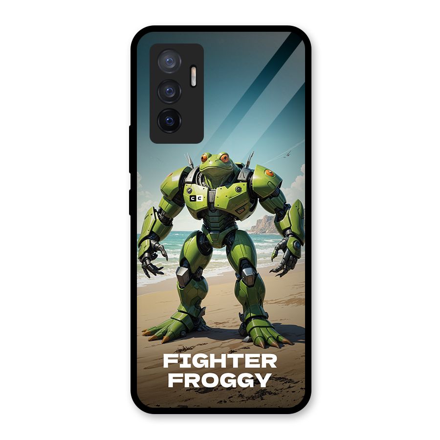Fighter Froggy Glass Back Case for Vivo V23e