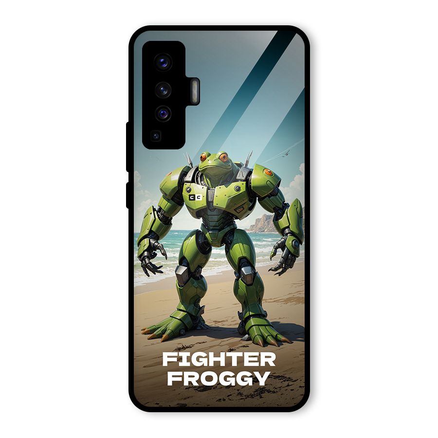 Fighter Froggy Glass Back Case for Vivo X50