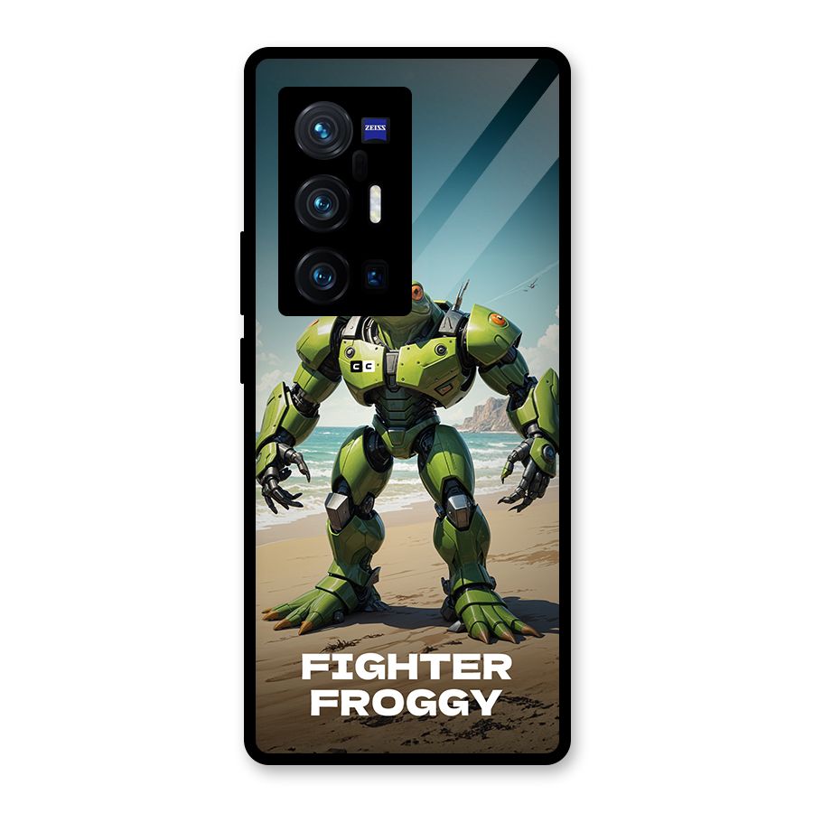 Fighter Froggy Glass Back Case for Vivo X70 Pro Plus