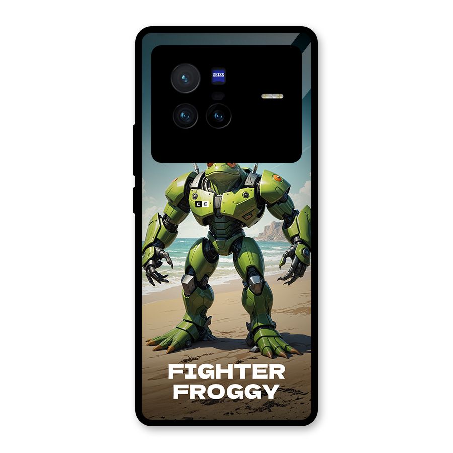 Fighter Froggy Glass Back Case for Vivo X80