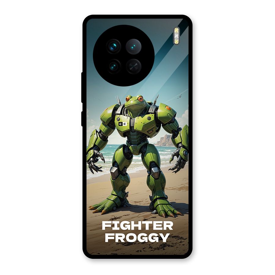 Fighter Froggy Glass Back Case for Vivo X90