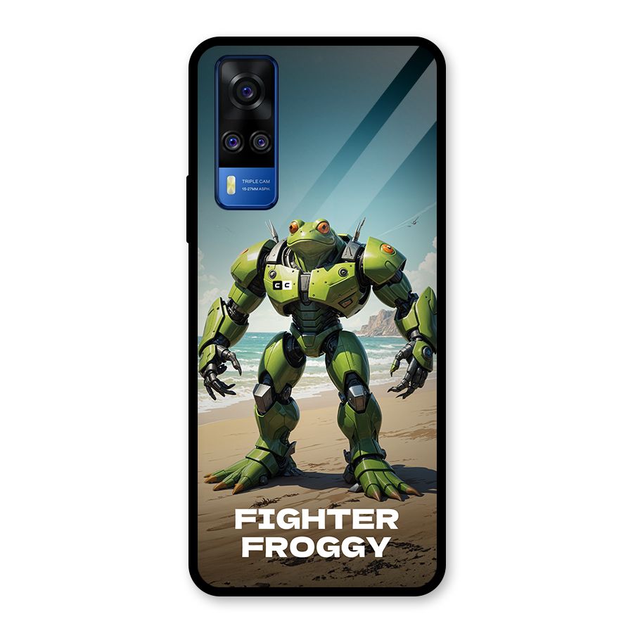 Fighter Froggy Glass Back Case for Vivo Y31