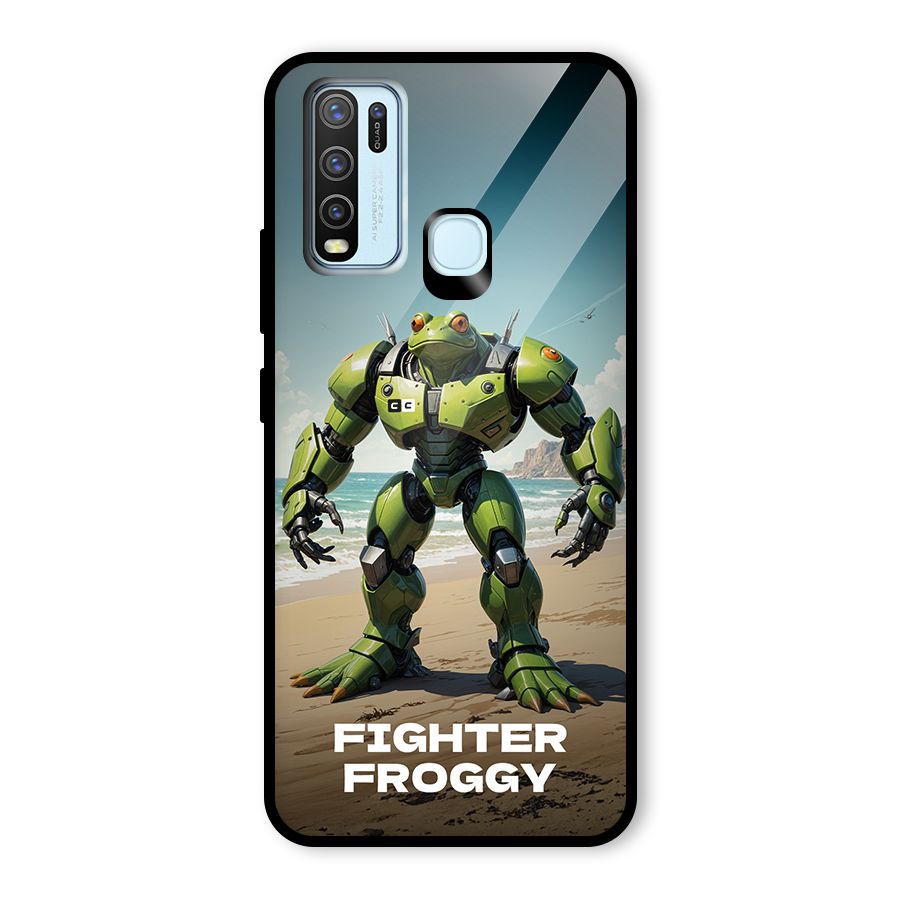 Fighter Froggy Glass Back Case for Vivo Y50