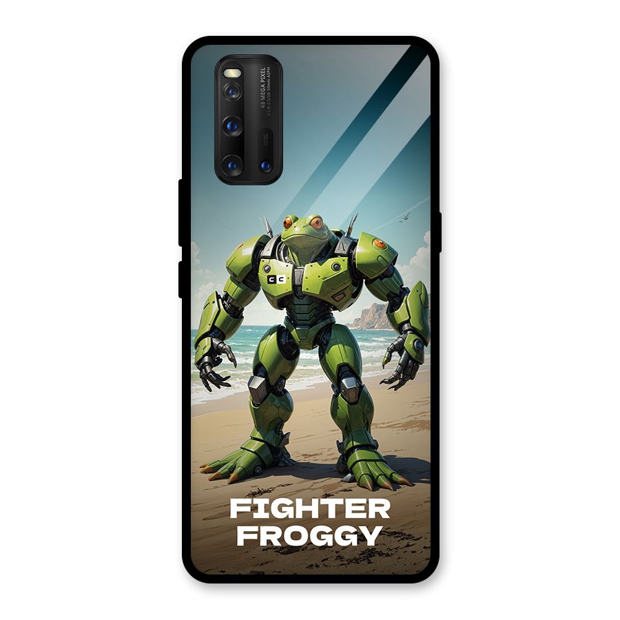 Fighter Froggy Glass Back Case for Vivo iQOO 3