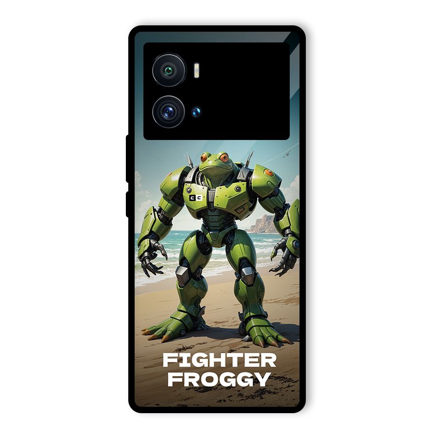 Fighter Froggy Glass Back Case for Vivo iQOO 9 Pro