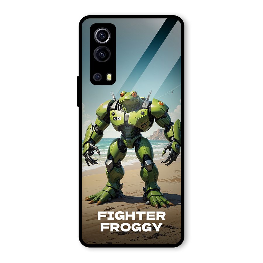 Fighter Froggy Glass Back Case for Vivo iQOO Z3