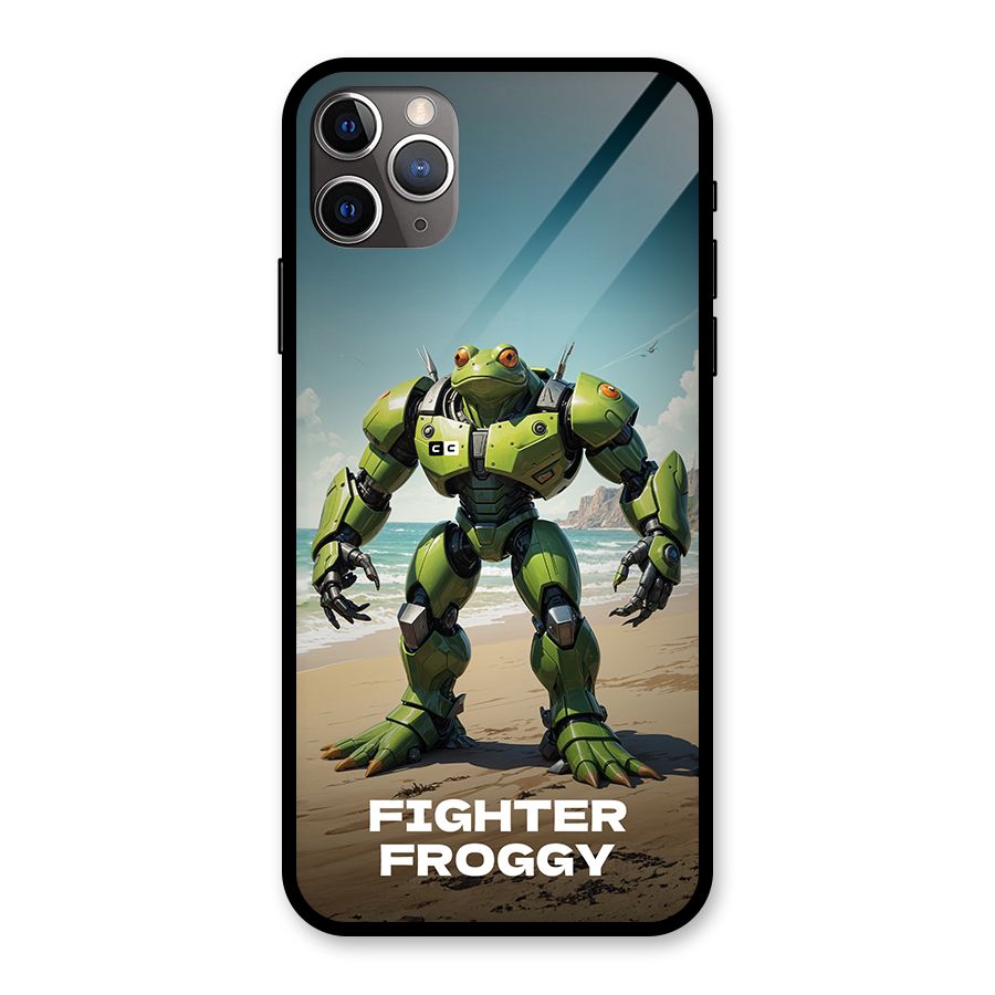 Fighter Froggy Glass Back Case for iPhone 11 Pro Max
