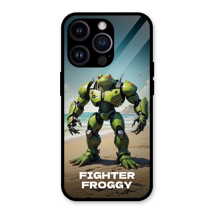 Fighter Froggy Glass Back Case for iPhone 14 Pro