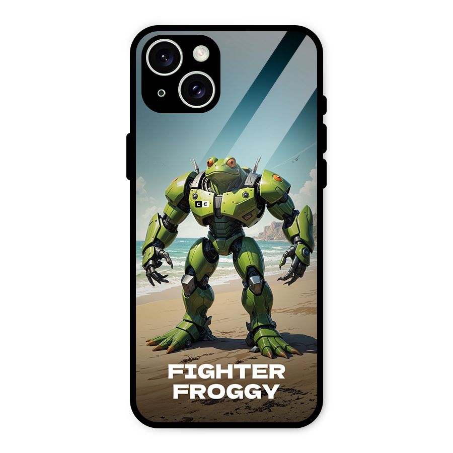 Fighter Froggy Glass Back Case for iPhone 15 Plus