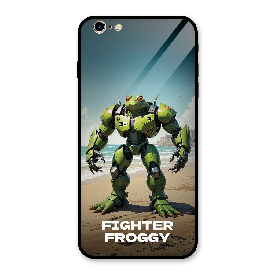 Fighter Froggy Glass Back Case for iPhone 6 Plus 6S Plus