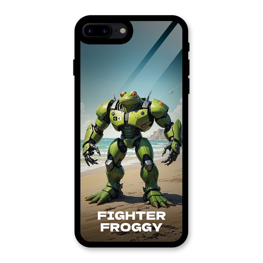 Fighter Froggy Glass Back Case for iPhone 8 Plus