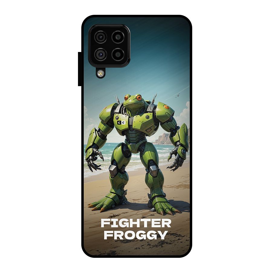 Fighter Froggy Metal Back Case for Galaxy A22 4G
