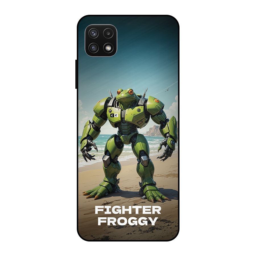 Fighter Froggy Metal Back Case for Galaxy A22 5G