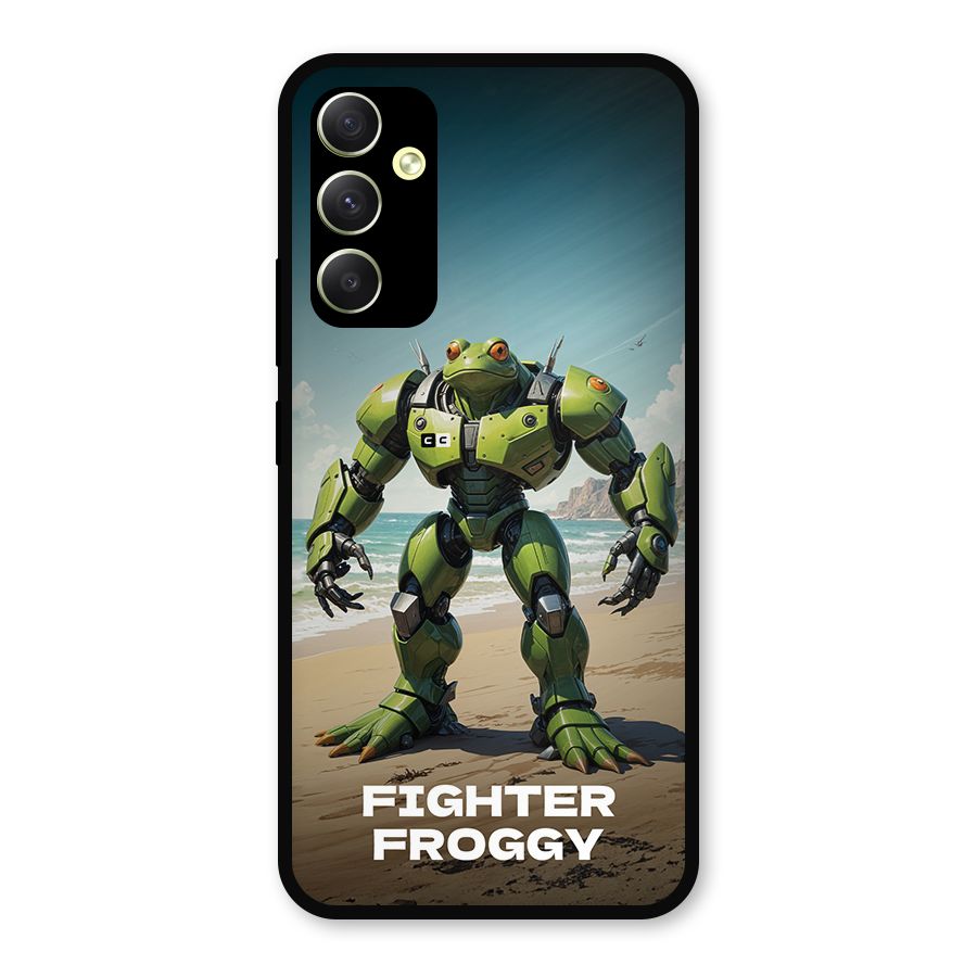 Fighter Froggy Metal Back Case for Galaxy A34