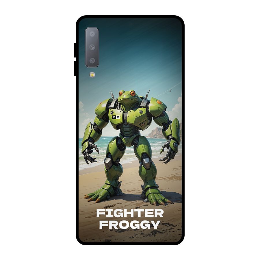 Fighter Froggy Metal Back Case for Galaxy A7 (2018)