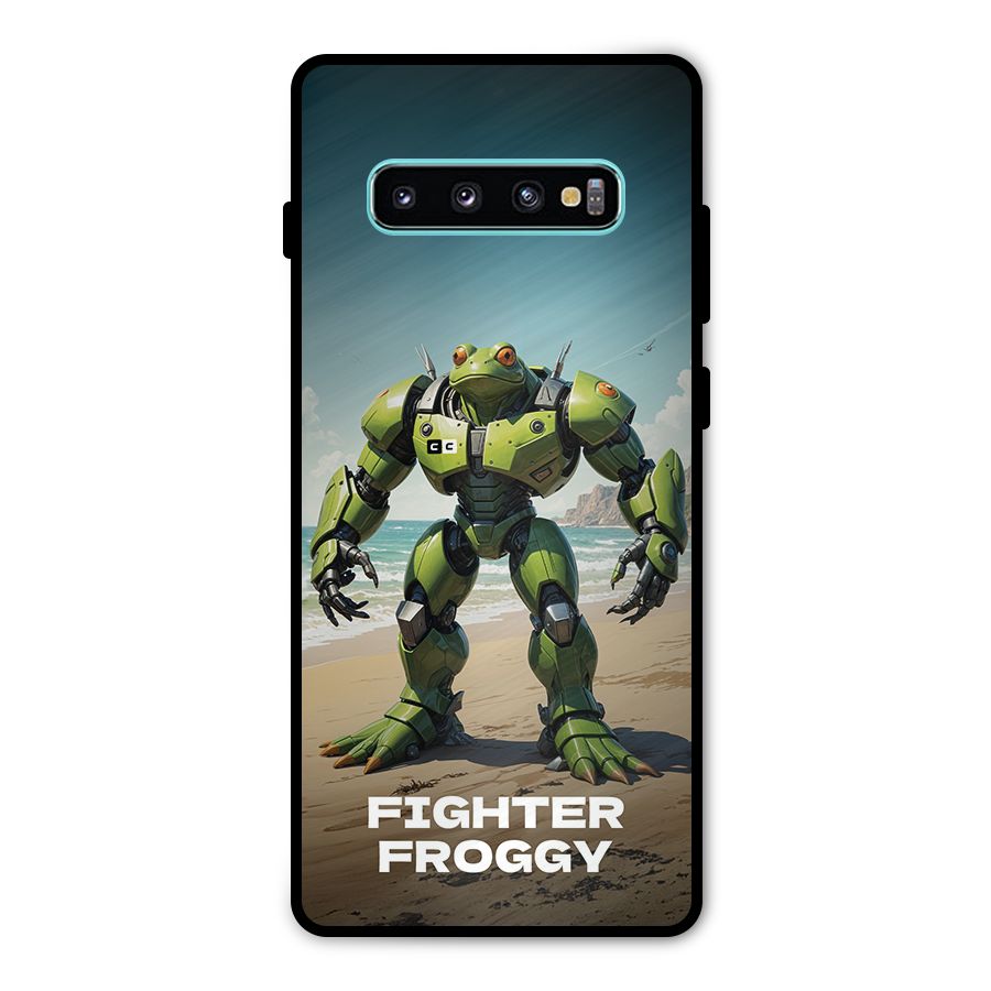 Fighter Froggy Metal Back Case for Galaxy S10 Plus