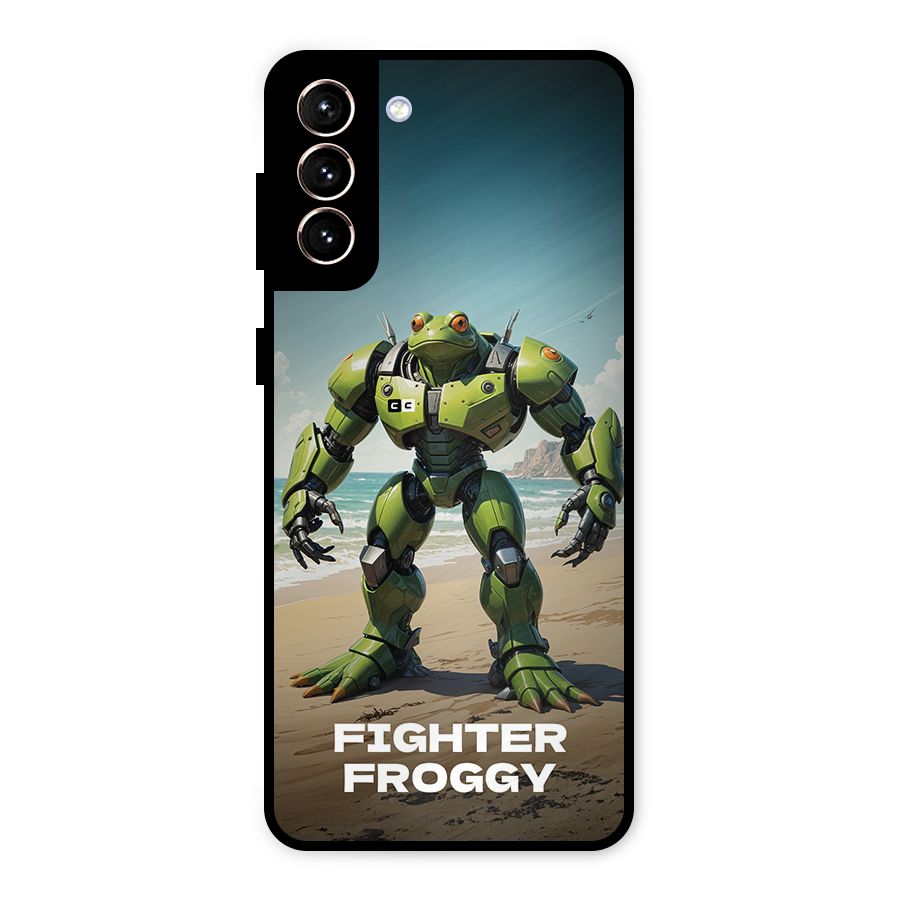 Fighter Froggy Metal Back Case for Galaxy S21 Plus