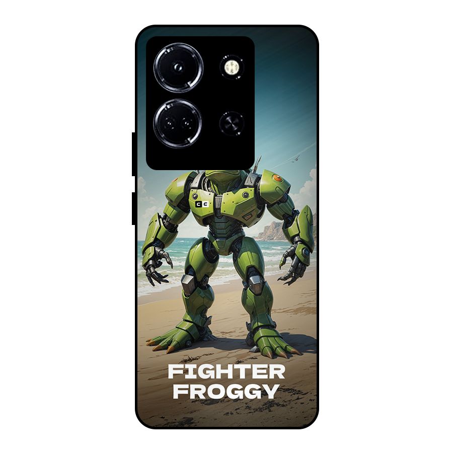Fighter Froggy Metal Back Case for Infinix Note 30 5G