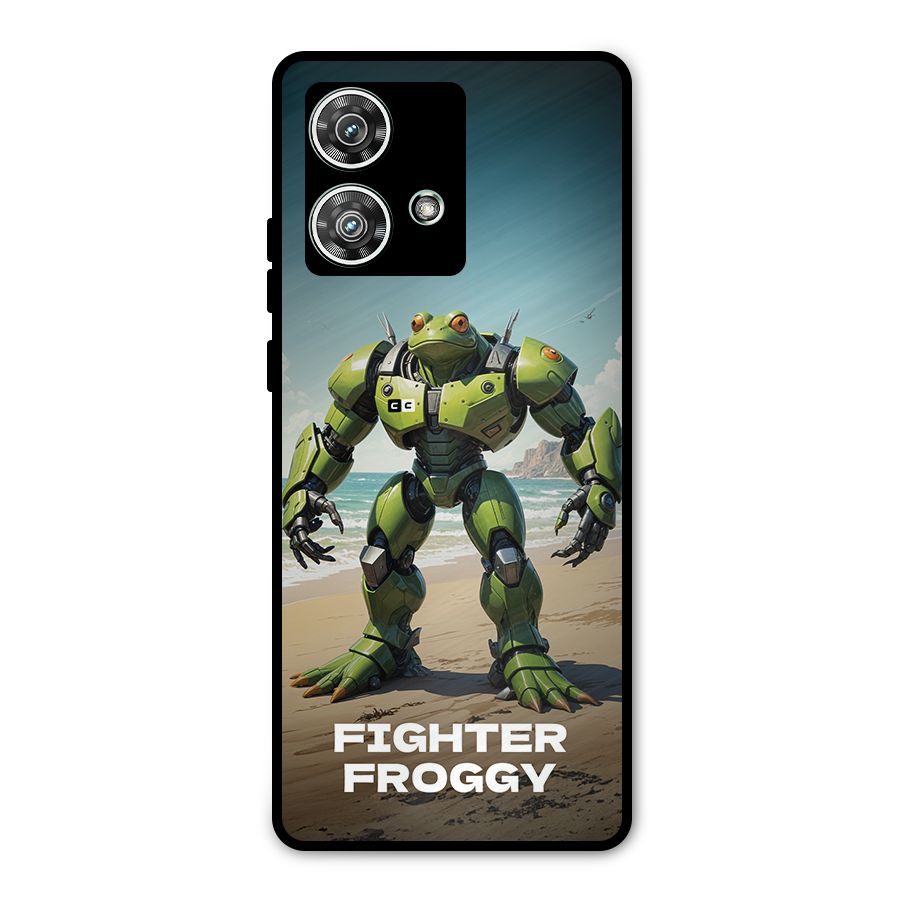 Fighter Froggy Metal Back Case for Motorola Edge 40 Neo