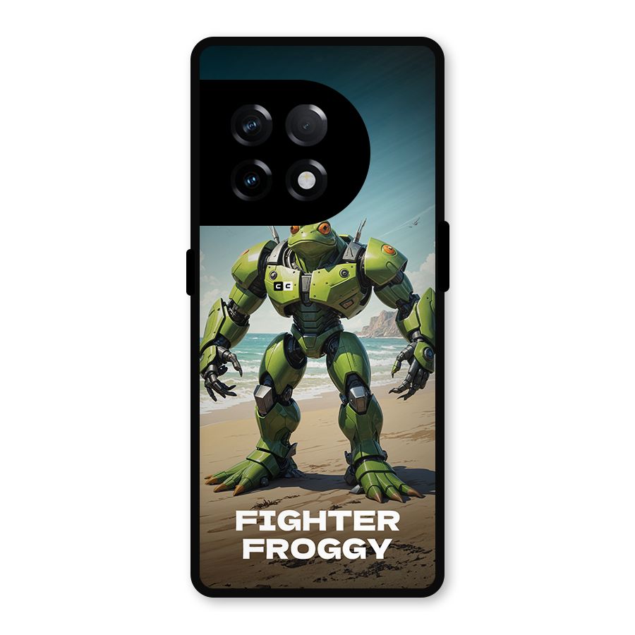 Fighter Froggy Metal Back Case for OnePlus 11R