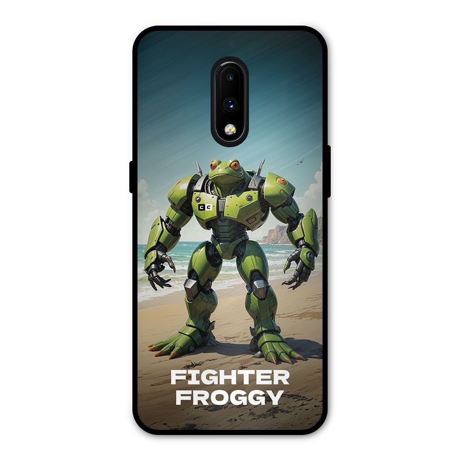 Fighter Froggy Metal Back Case for OnePlus 7