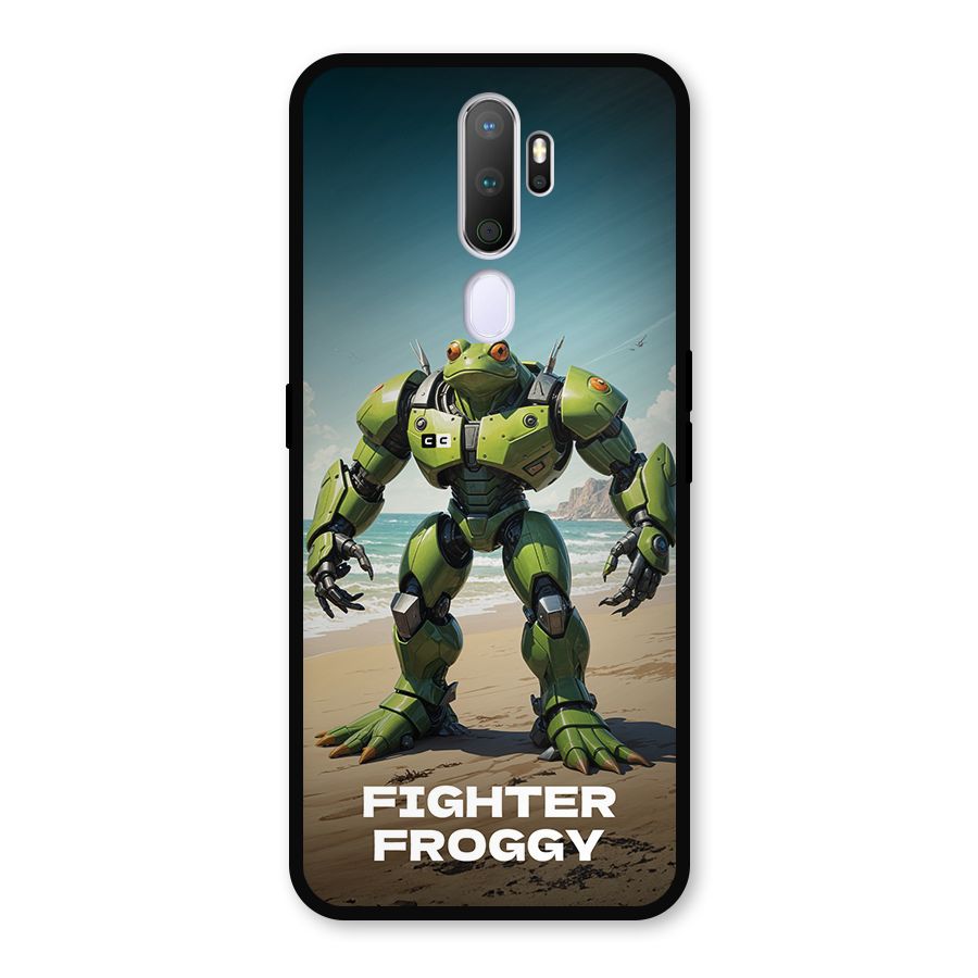 Fighter Froggy Metal Back Case for Oppo A5 (2020)