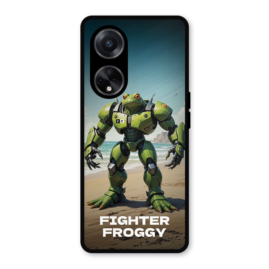 Fighter Froggy Metal Back Case for Oppo F23