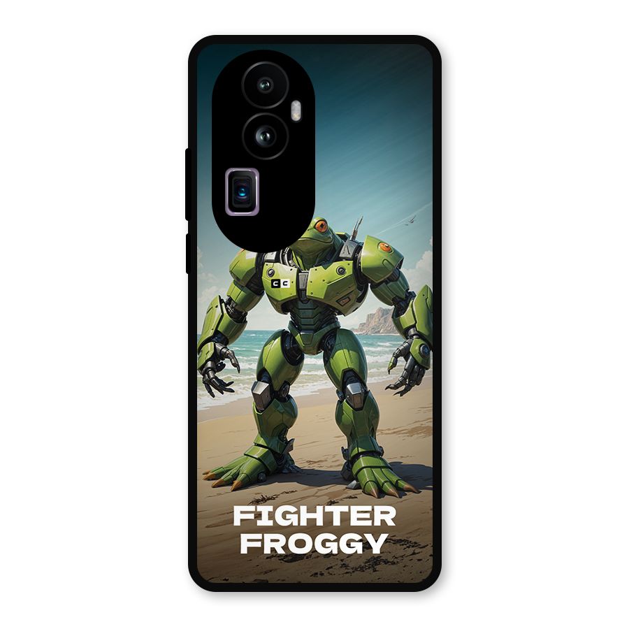 Fighter Froggy Metal Back Case for Oppo Reno10 Pro Plus