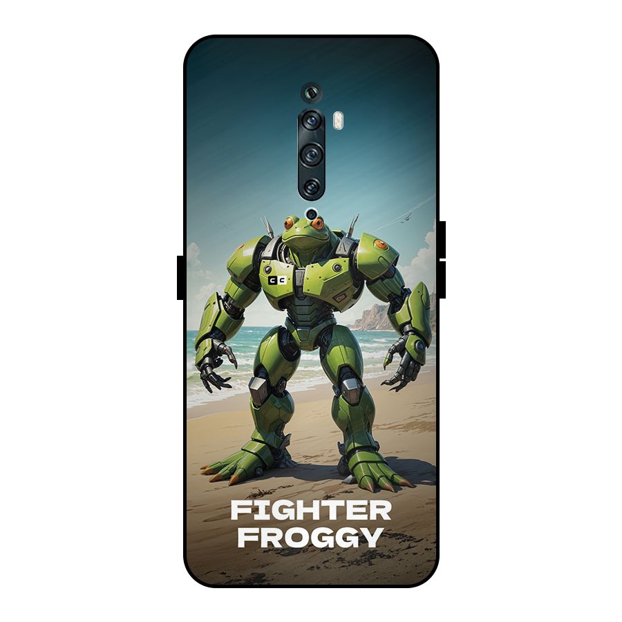 Fighter Froggy Metal Back Case for Oppo Reno2 Z