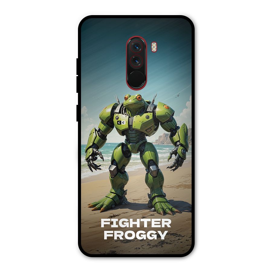 Fighter Froggy Metal Back Case for Poco F1